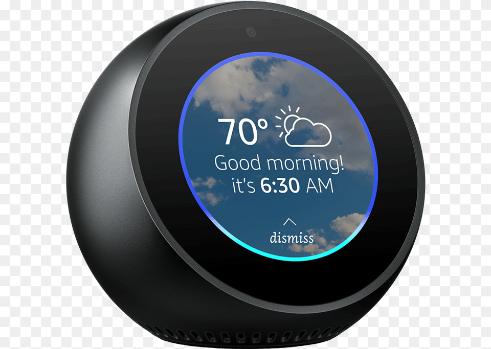 Amazon Echo Spot Transparent, Sphere, Disk, Head, Person Png