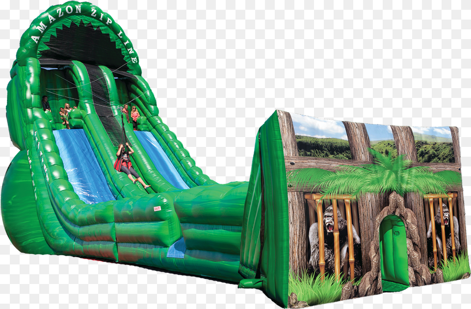 Amazon Inflatable Zipline Inflatable Zip Line, Person, Slide, Toy, Animal Free Transparent Png