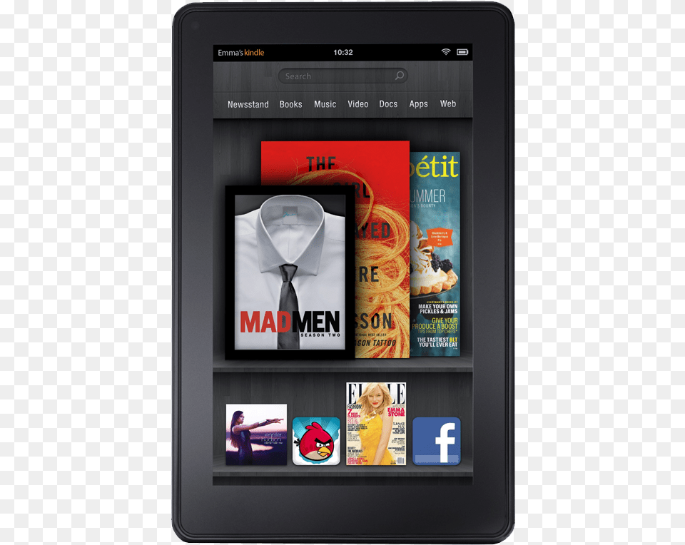 Amazon Kindle Fire Tablette Amazon Kindle Fire, Accessories, Tie, Formal Wear, Woman Free Png Download