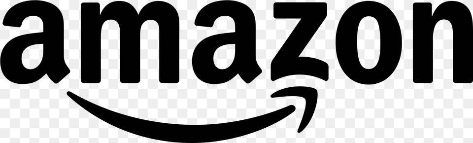 Amazon Logo All Black, Gray Free Png