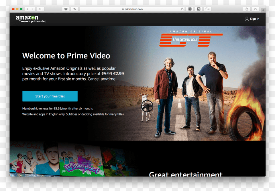 Amazon Prime Video 6 Primeiros Meses, Pants, Clothing, Jeans, Adult Png Image