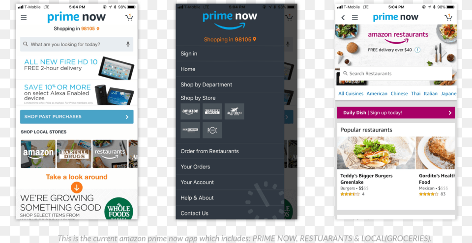 Amazon Restuarant Amazon App And Prime Signup, Electronics, Phone, Mobile Phone, Text Free Png Download