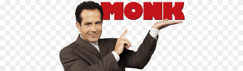 Amazon Tv Deal Of The Week Monk Tv Show Logo, Hand, Body Part, Photography, Person Free Png Download