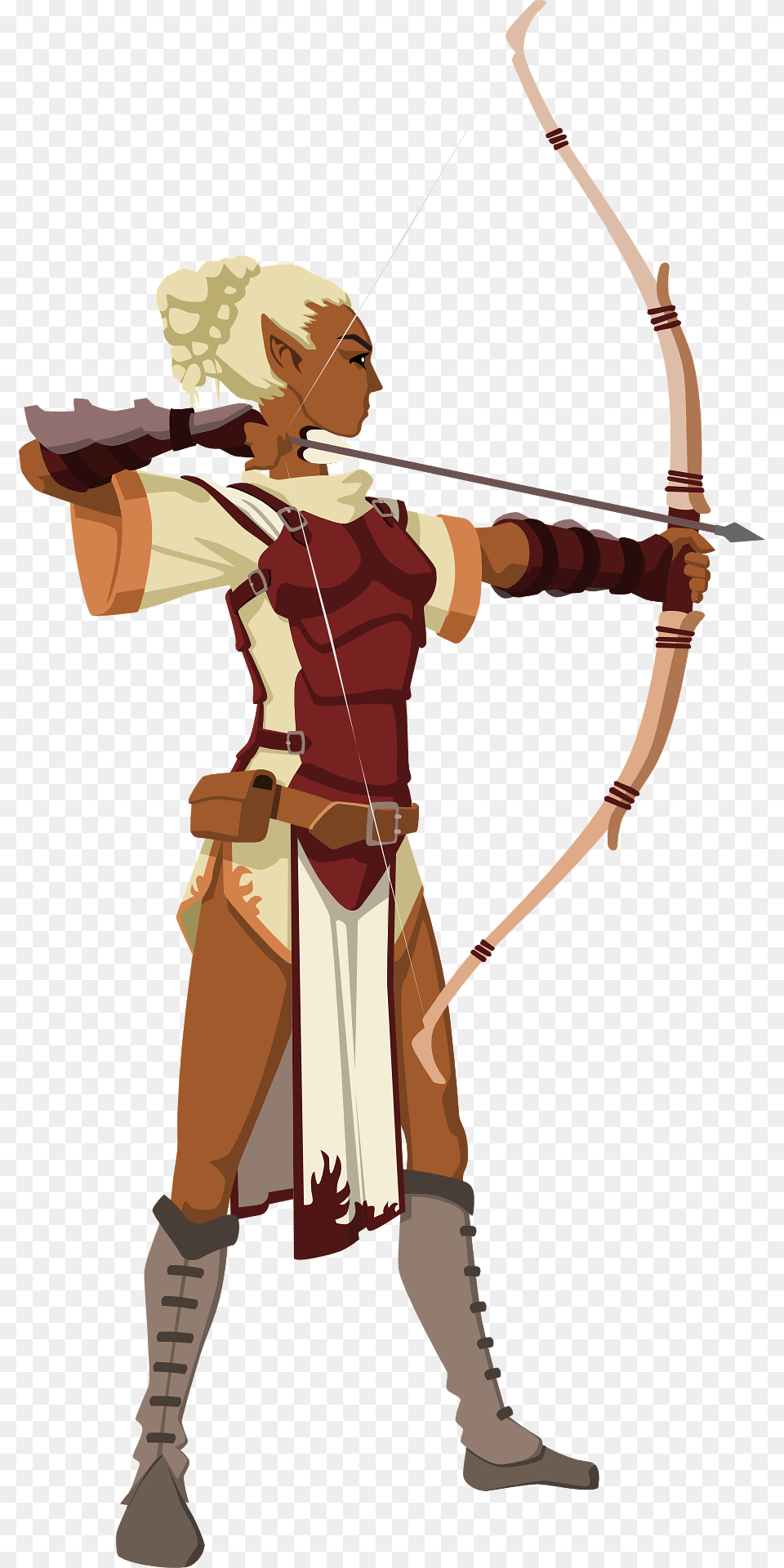 Amazon Warrior Clipart, Archer, Archery, Bow, Person Free Png