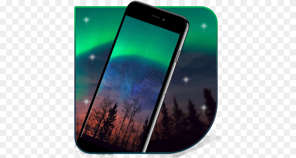Amazoncom Aurora Borealis Live Wallpaper Appstore For Android Samsung Galaxy, Electronics, Mobile Phone, Nature, Night Free Transparent Png