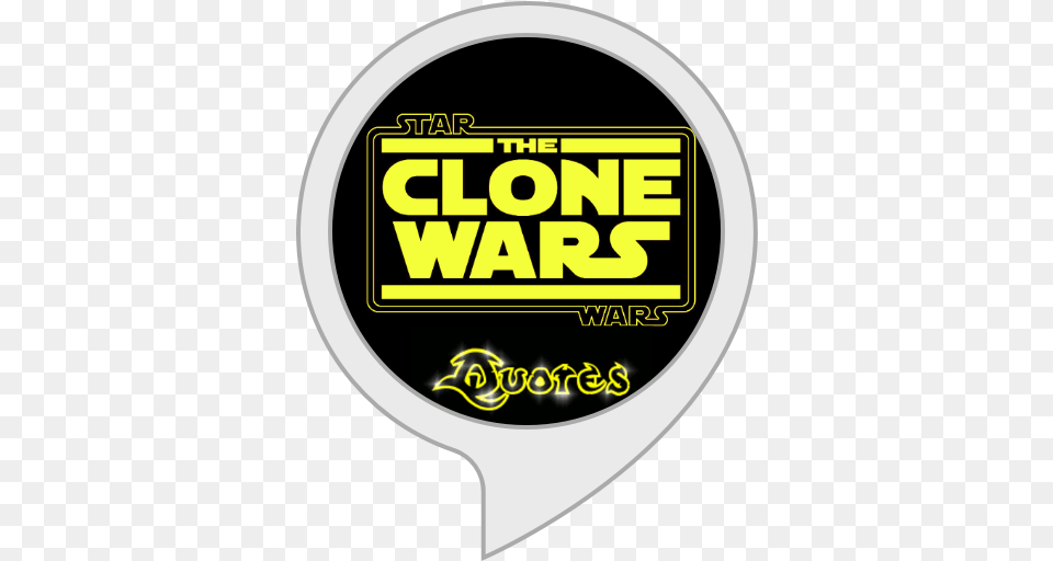 Amazoncom Clone Wars Quotes Alexa Skills Circle, Logo, Sticker, Symbol, Disk Png