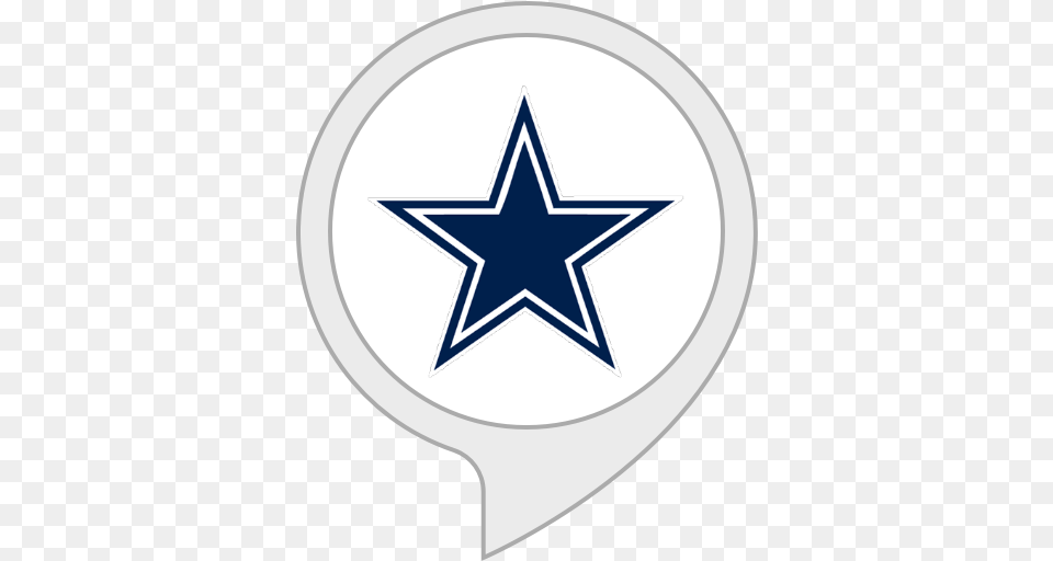 Amazoncom Cowboys Fan Alexa Skills Dallas Cowboys Football Logo, Star Symbol, Symbol, Disk Free Png Download
