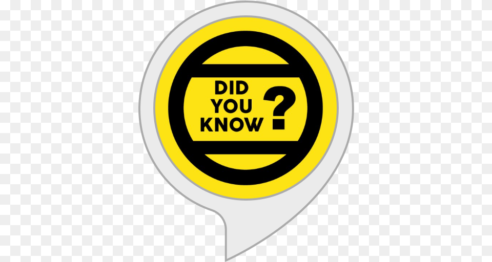 Amazoncom Did You Know Facts Alexa Skills Circle, Bus Stop, Outdoors, Sign, Symbol Png Image