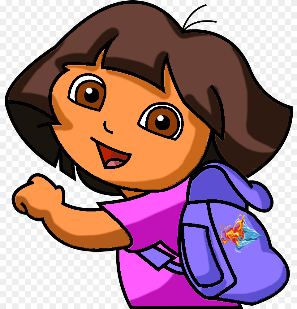 Amazoncom Dora La Exploradora Activate Vhs Dora Dora The Explorer, Bag, Baby, Person, Face Free Png