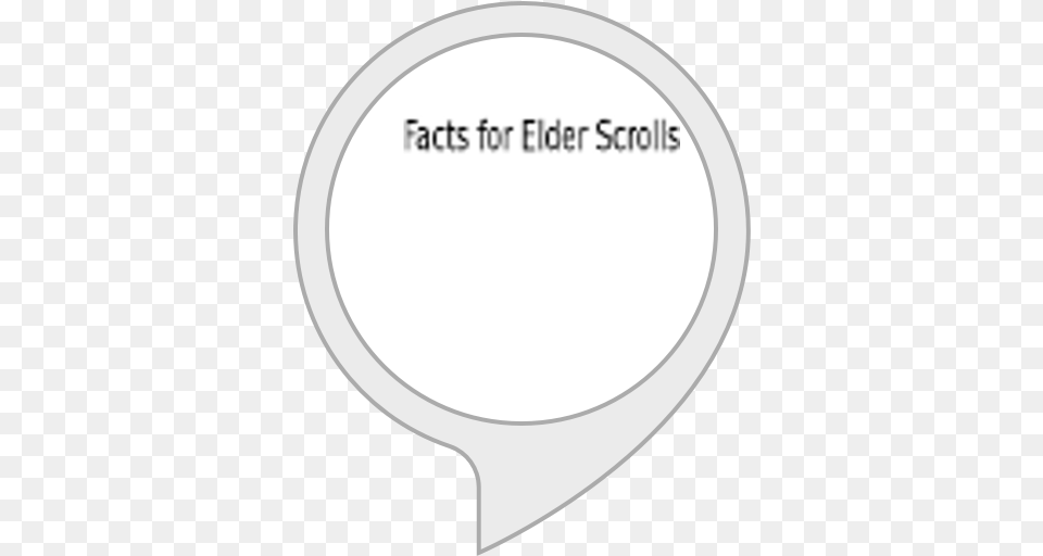 Amazoncom Facts For Elder Scrolls Alexa Skills Circle, Cutlery, Spoon, Racket, Text Free Png Download