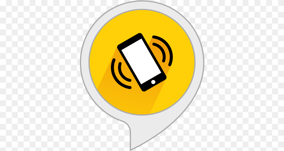 Amazoncom Find My Phone Alexa Skills Yellow Find My Iphone Logo, Electronics, Mobile Phone, Disk Free Png