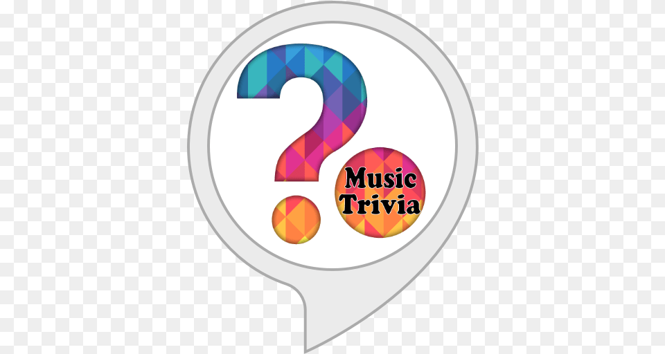 Amazoncom Music Trivia Streak Climb The Leaderboard Colorful Question Mark Clipart, Number, Symbol, Text, Disk Free Png