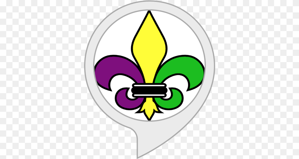 Amazoncom New Orleans Guide Alexa Skills New Orleans Fleur De Lys, Symbol, Emblem, Disk, Logo Png Image