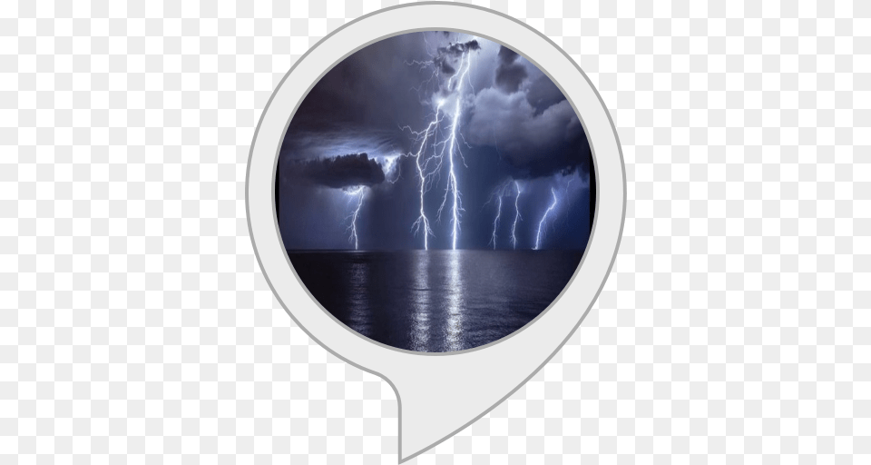 Amazoncom Relaxing Music Thunder Storm And Rain Alexa Skills Thunderstorm, Nature, Outdoors, Lightning, Disk Free Transparent Png
