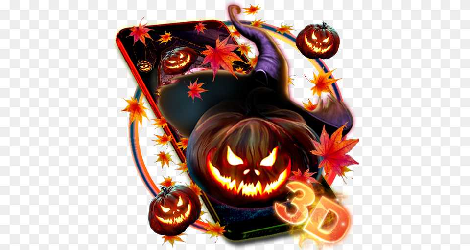 Amazoncom Scary Pumpkin Night Gravity Theme Appstore For Halloween, Leaf, Plant, Festival Png