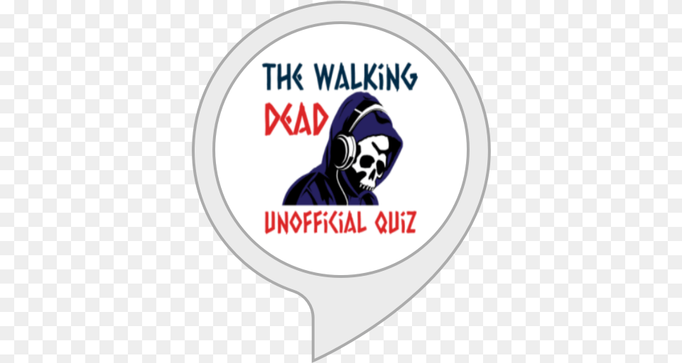 Amazoncom The Walking Dead Unofficial Quiz Alexa Skills Skull Music, Logo, Book, Publication, Person Free Png