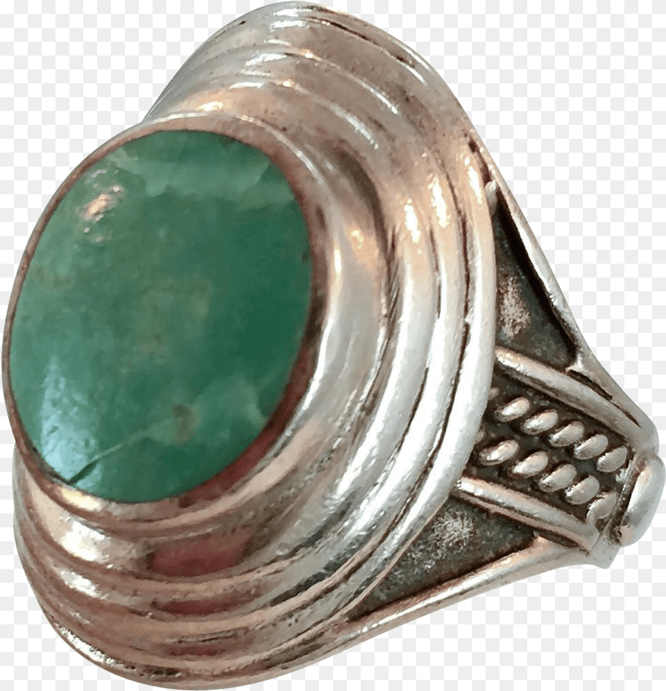 Amazonite Ring Sterling Silver Vintage Ring Size Jade, Accessories, Gemstone, Jewelry, Tape Free Png Download