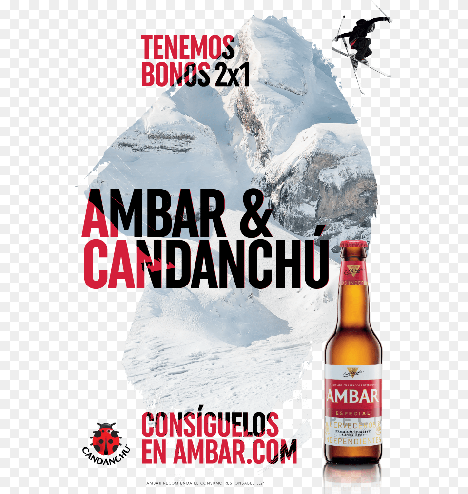 Ambar Candanchu, Advertisement, Alcohol, Beer, Beverage Png Image