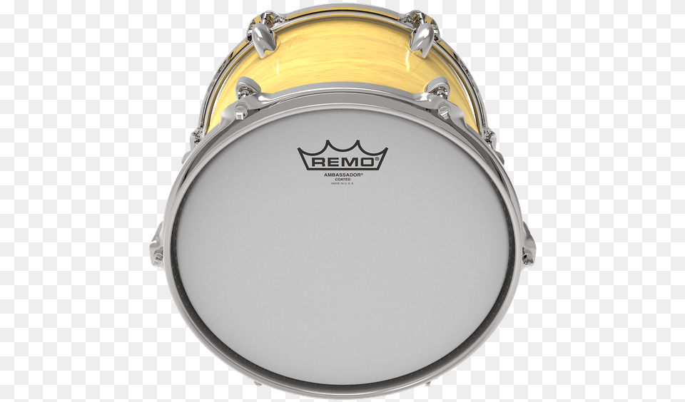 Ambassador Coated Tom Resonant Remo Powerstroke P4 Clear, Drum, Musical Instrument, Percussion, Accessories Png Image