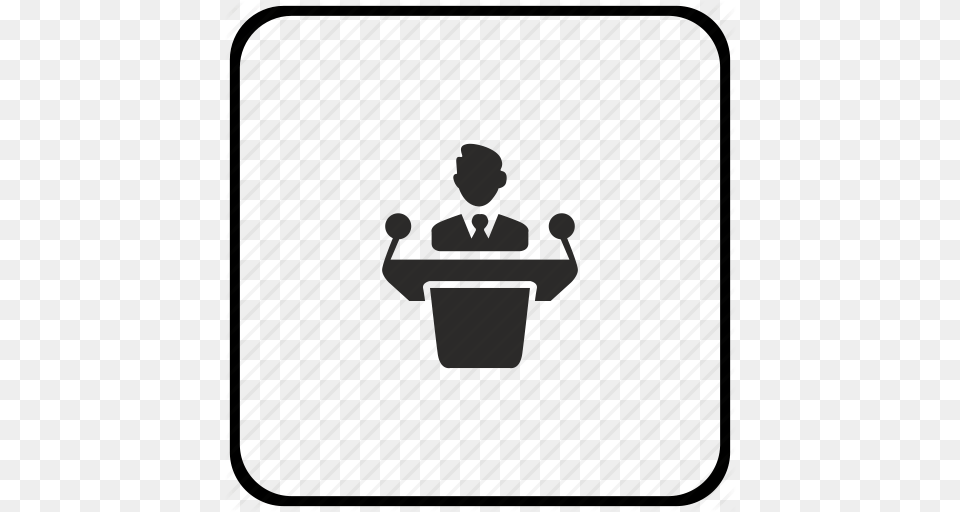 Ambassador Government Man Person Speaker Icon, Crowd, Blackboard, Audience, Speech Png Image