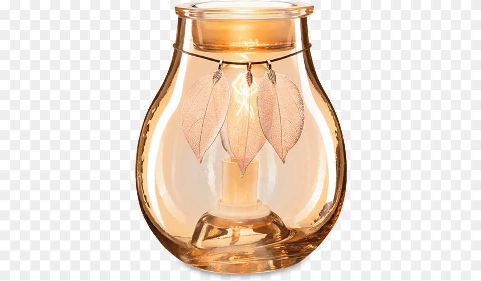 Amber Glow Scentsy Warmer, Jar, Lamp, Pottery, Light Free Png Download