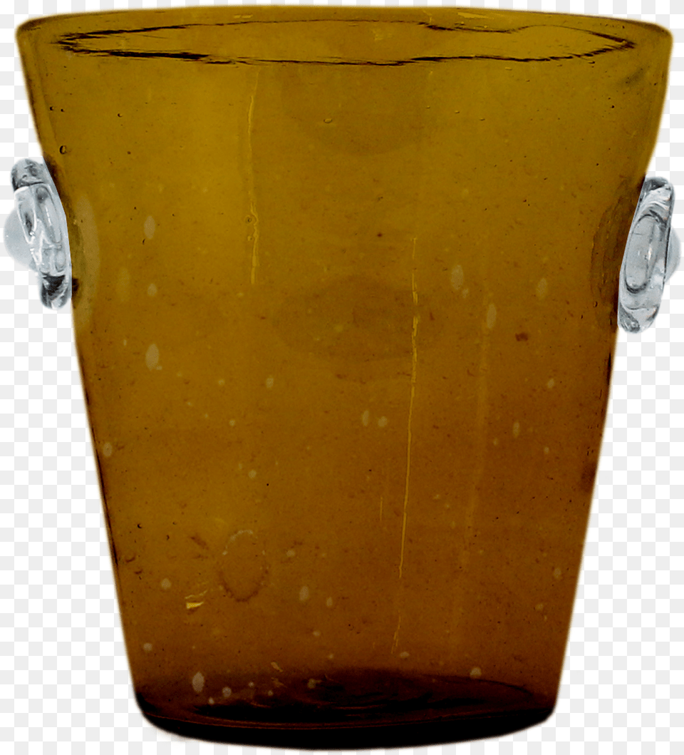 Amber Ice Bucket, Glass, Alcohol, Beer, Beverage Free Png Download