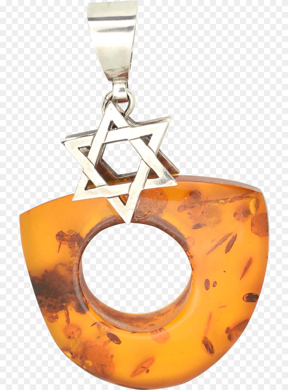 Amber Nugget Pendant With Star Of David Locket, Accessories, Earring, Jewelry, Gemstone Png