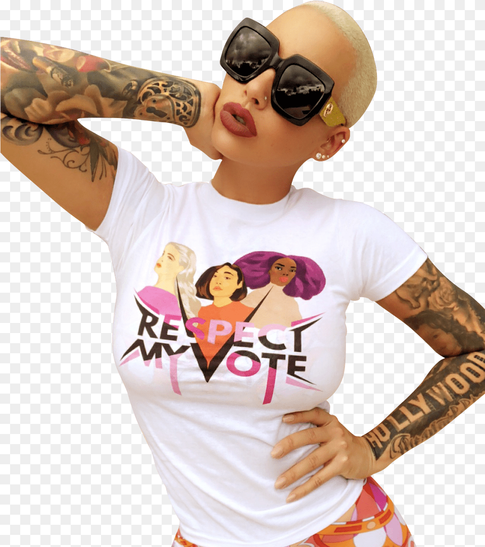 Amber Rose, Woman, Tattoo, T-shirt, Skin Png Image