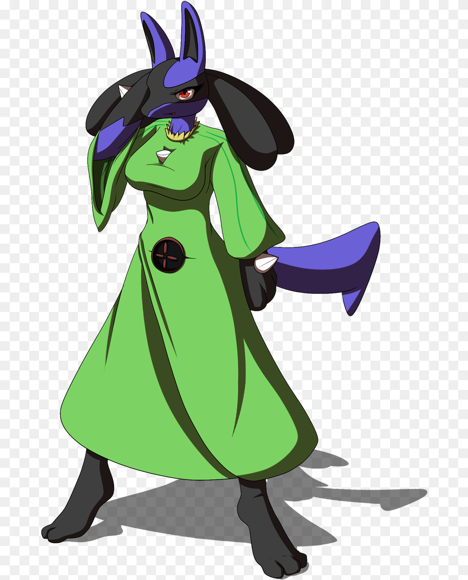 Amber The Lucario Pregnant Lucario, Cape, Clothing, Person, Costume Free Png Download