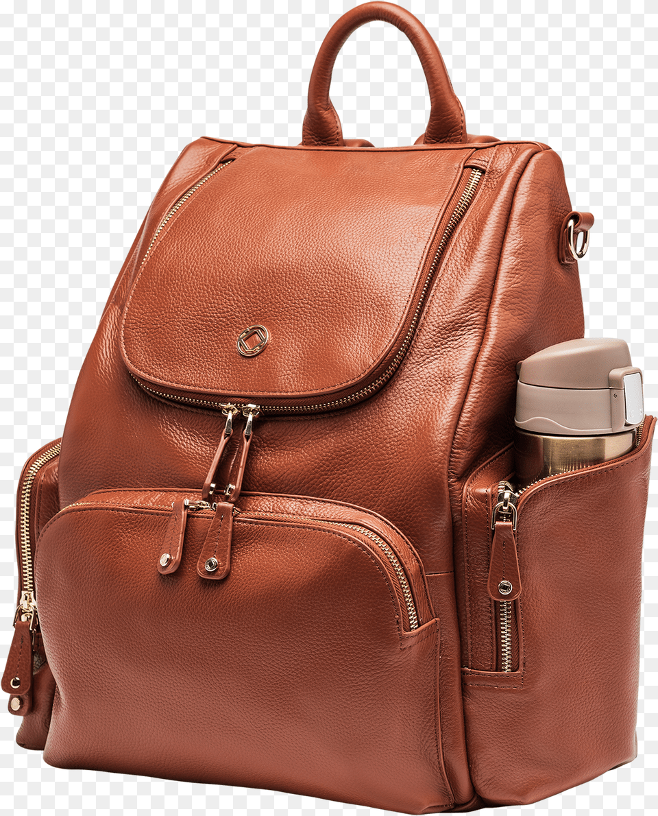 Amber Toffee Leather Backpack Leather Backpack, Adult, Male, Man, Person Free Png