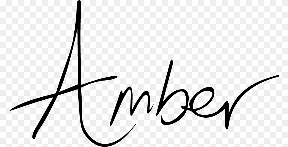 Ambers Signature Black Web Calligraphy, Handwriting, Text Free Png Download