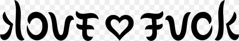 Ambigram Love Fuck Clip Arts Heart, Gray Png