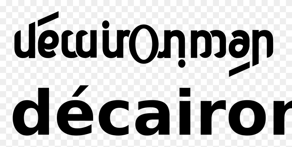 Ambigramme Decaironman Clipart, Text Free Png Download
