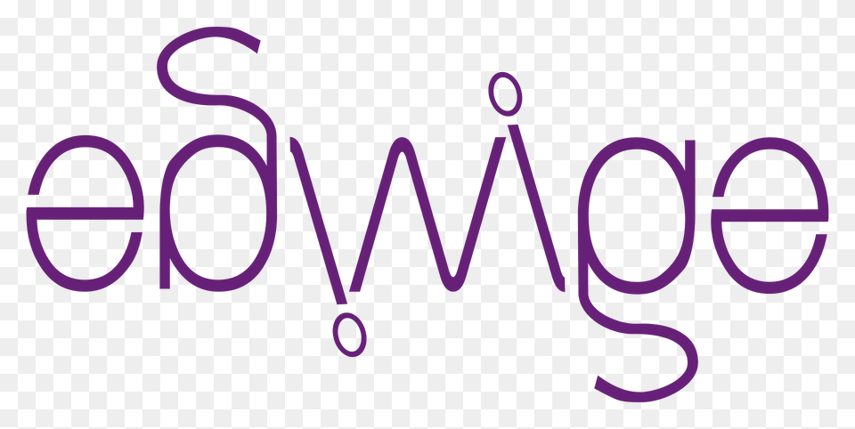 Ambigramme Edwige Clipart, Logo, Purple, Text, Symbol Free Transparent Png