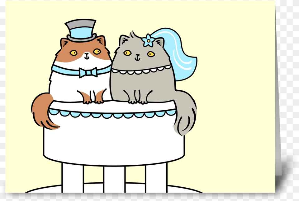 Ambled Clipart Banner Kitty Cat Wedding Couple Banner Wedding Couple And Cats Clipart, Baby, Person Free Png Download