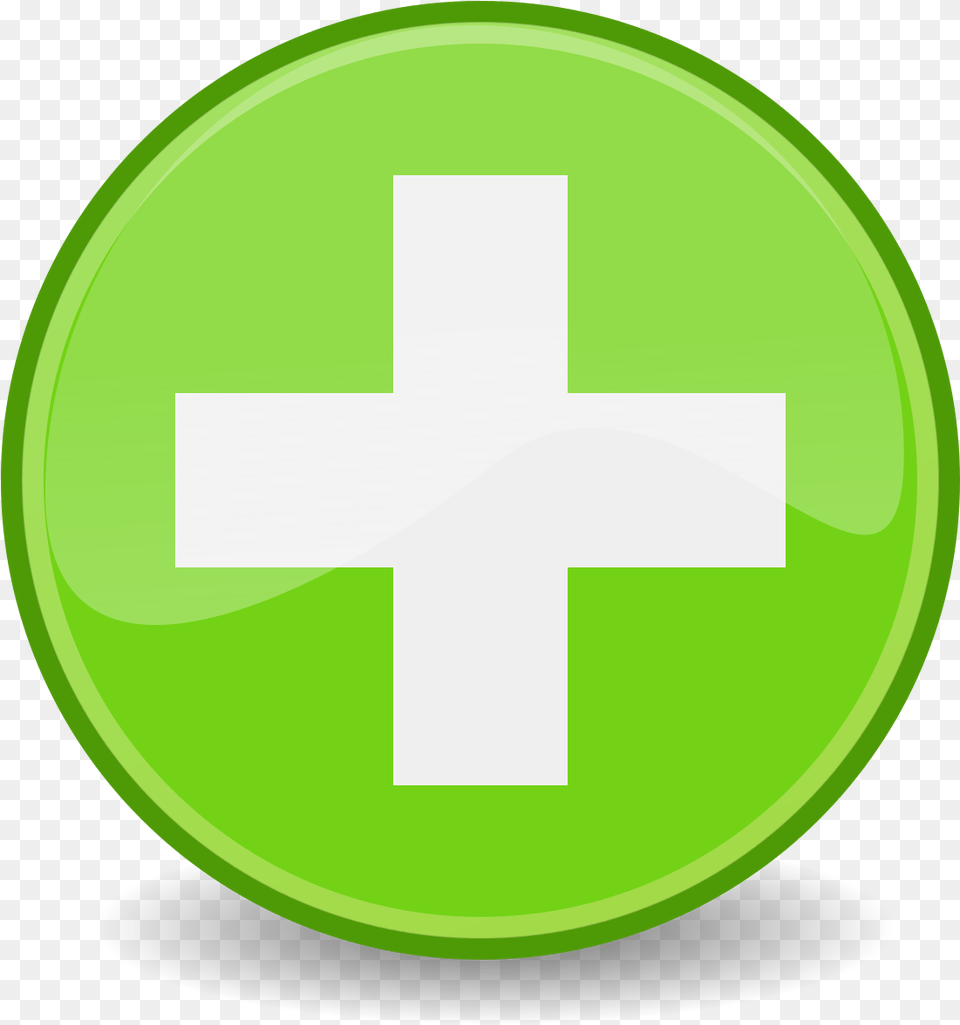 Ambox Emblem Plus Plus Symbol In Circle, Green, Cross, Logo, Disk Png Image