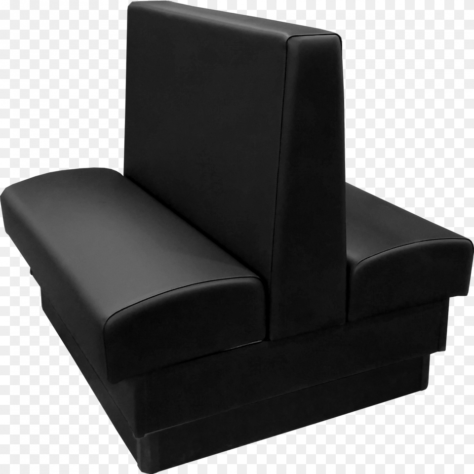 Ambrose Vinylupholstered Restaurant Booth Couch, Furniture, Chair, Black Free Transparent Png