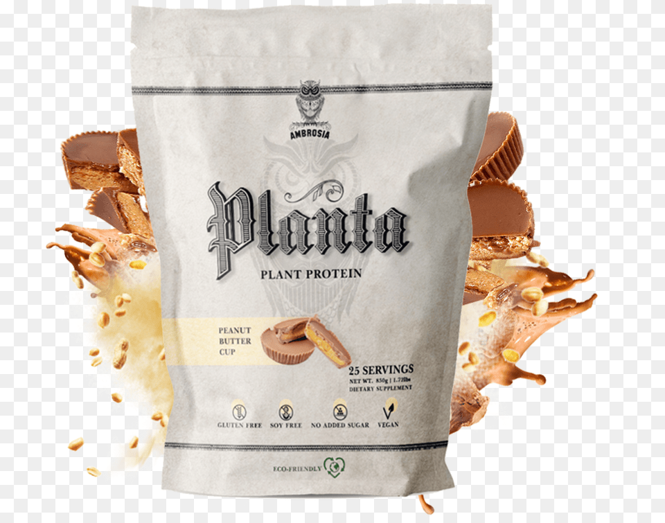 Ambrosia Planta Vegan Plant Protein, Food, Cream, Dessert, Ice Cream Free Png Download