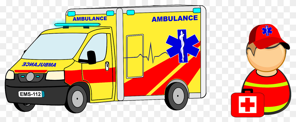 Ambulance And Paramedic Clipart, Transportation, Van, Vehicle, Moving Van Free Png