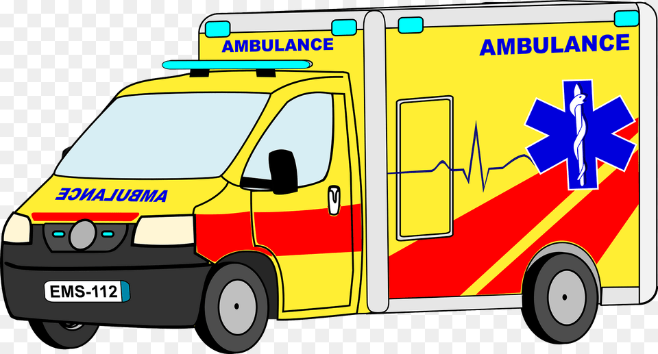 Ambulance Car Clipart, Transportation, Van, Vehicle, Machine Png Image
