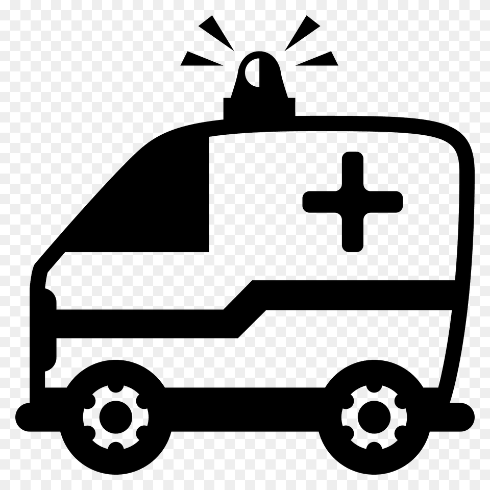 Ambulance Emoji Clipart, Vehicle, Van, Transportation, Lawn Mower Png Image