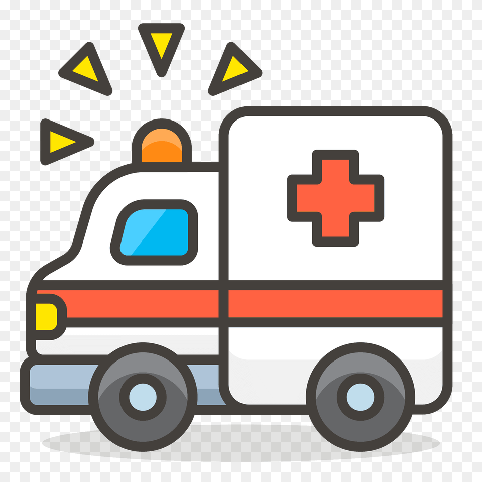 Ambulance Emoji Clipart, Transportation, Van, Vehicle, First Aid Free Transparent Png