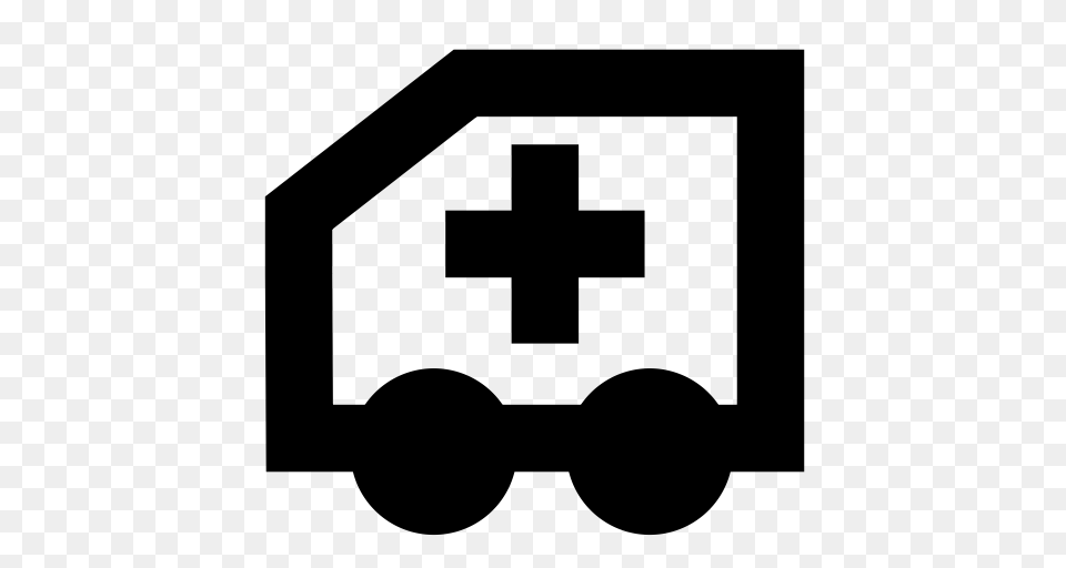 Ambulance Hospital Icon, Gray Free Png Download