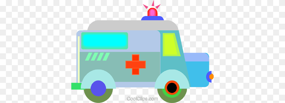 Ambulance Royalty Vector Clip Art Illustration, Transportation, Van, Vehicle, First Aid Free Transparent Png
