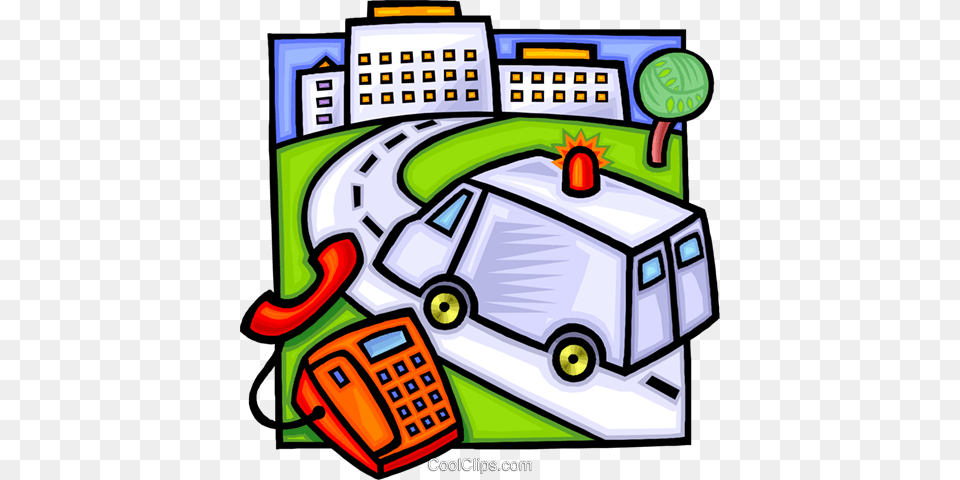 Ambulance Rushing To The Hospital Royalty Free Vector Clip Art, Electronics Png