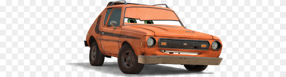 Amc Gremlin Cars Characters Disney Grem And Acer Cars 2, Car, Transportation, Vehicle, Machine Png Image