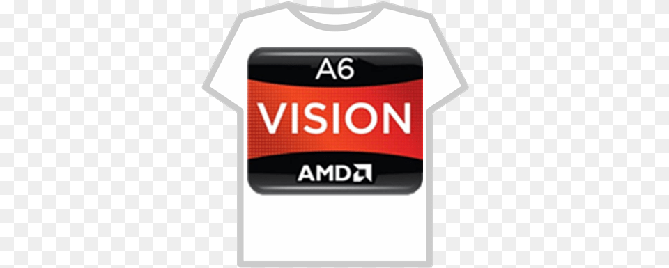 Amd A6 Vision Roblox Amd Vision, Clothing, Shirt, T-shirt, First Aid Png