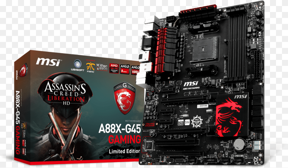 Amd A88x Motherboards A88x G45 Gaming Assassin39s Creed Msi Z370 Gaming, Computer Hardware, Electronics, Hardware, Adult Free Png