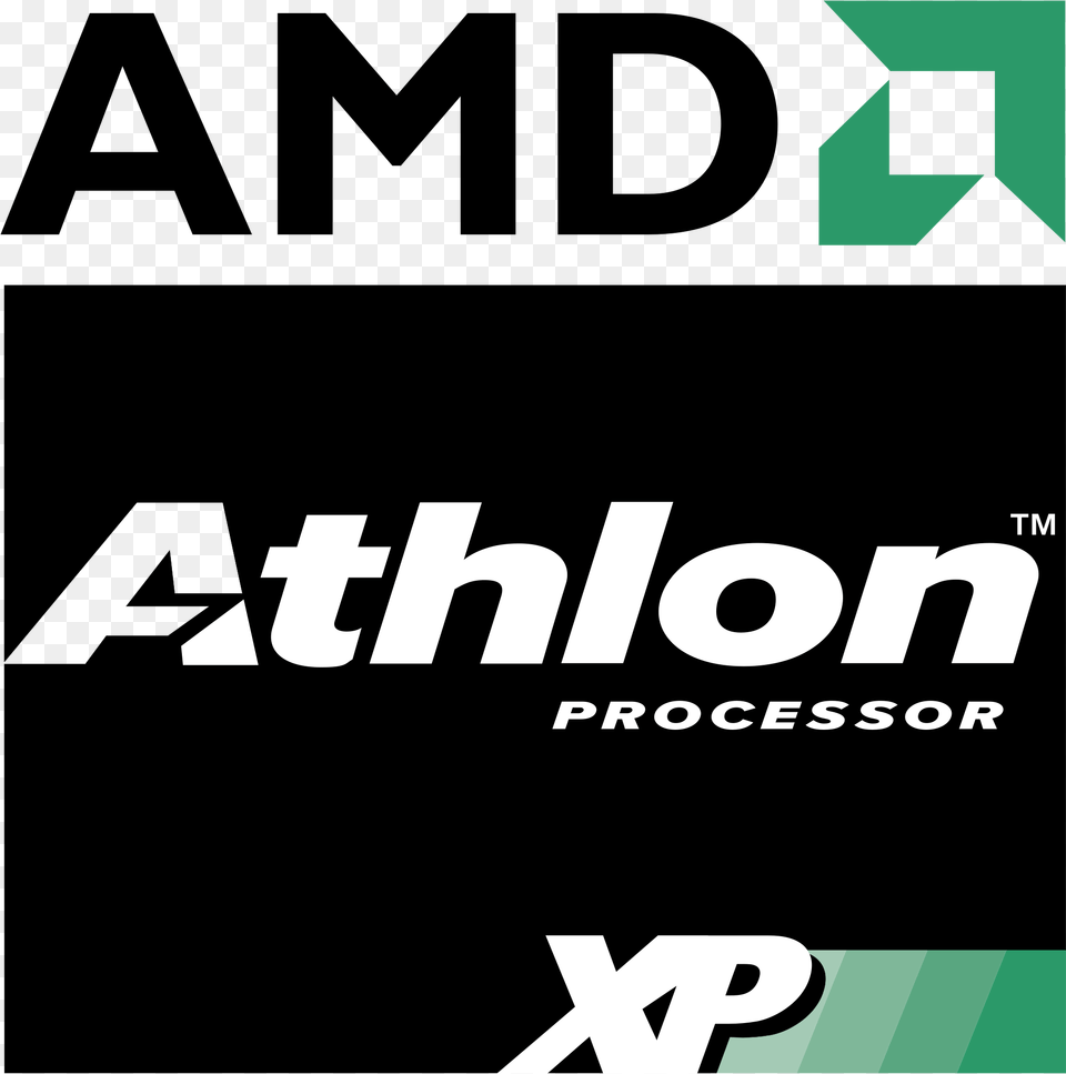 Amd Athlon Xp Processor Logo Amd Athlon Xp Logo, Green, Recycling Symbol, Symbol Free Png Download