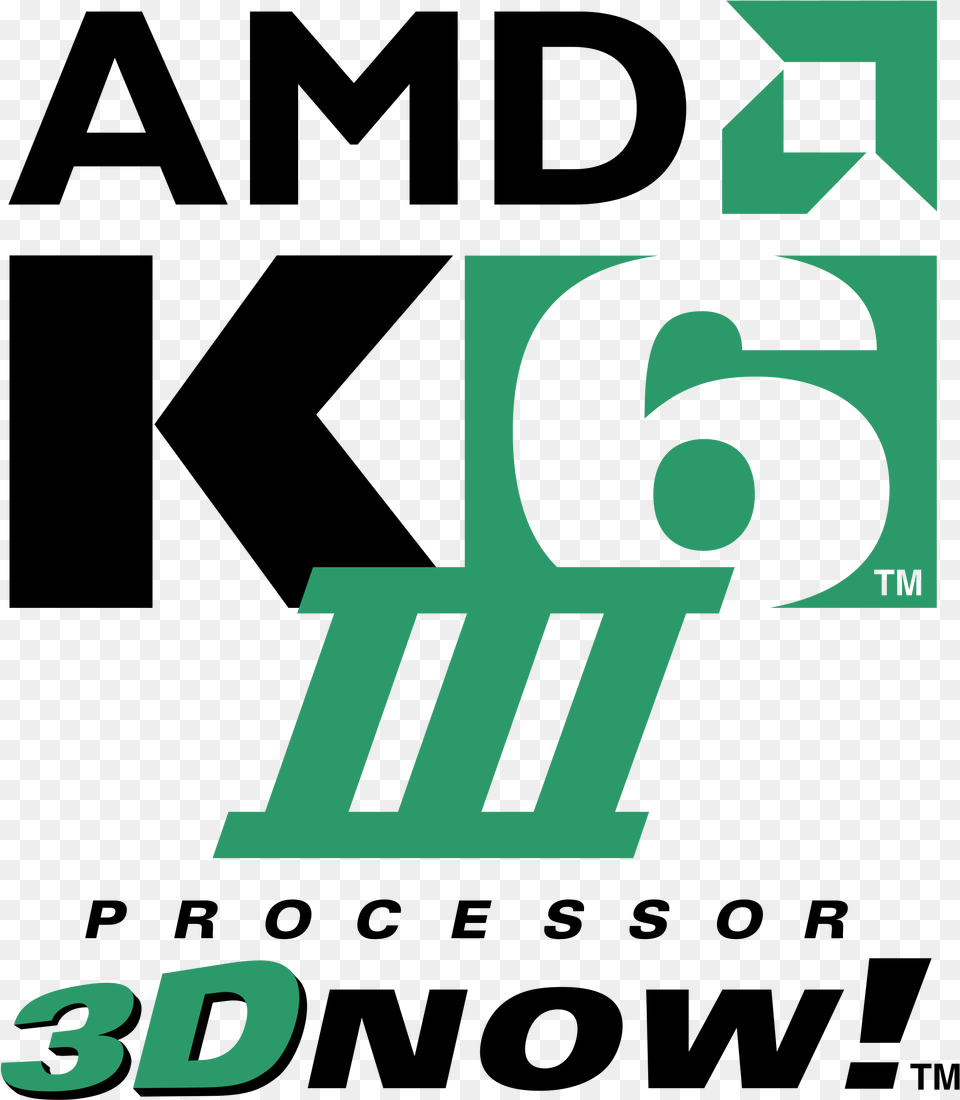 Amd K6 Iii Processor Logo Amd, Green, Number, Symbol, Text Free Png